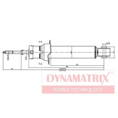 Амортизатор подвески газонаполненный <b>DYNAMATRIX DSA341325</b>