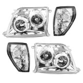 Фара+габарит TOYOTA LAND CRUISER PRADO 96-01хром тюнинг комплект лев.+прав. <b>EAGLE EYES PF-EE-212-11B1-CR</b>