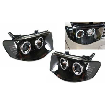 Фара MITSUBISHI L200 / TRITON 05- черные тюнинг комплект лев.+прав. <b>EAGLE EYES PF-EE-D14-1102P-LDEM8</b>-1