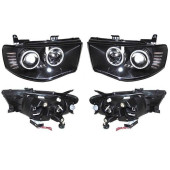 Фара MITSUBISHI L200 / TRITON 05- черные тюнинг комплект лев.+прав. <b>EAGLE EYES PF-EE-D14-1102P-LDEM8</b>