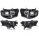 Фара MITSUBISHI L200 / TRITON 05- черные тюнинг комплект лев.+прав. <b>EAGLE EYES PF-EE-D14-1102P-LDEM8</b>