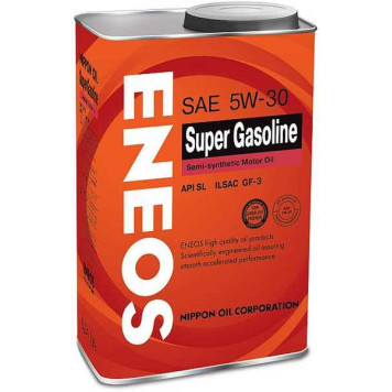 ENEOS 5W30 SL Super Gasoline (0,946л) полусинтетическое SL, GF-3