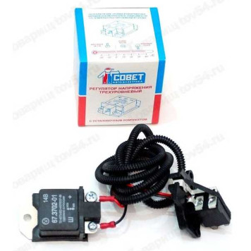 Реле зарядки ВАЗ 2108 н.о. трехуровневый с ген. 37.3701 <b>Энергомаш 67.3702-01</b>