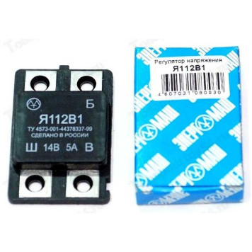 Реле зарядки ВАЗ 2105 (шоколадка) Калуга <b>Энергомаш Я 112 В1</b>