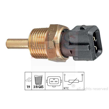 Датчик температуры охл.жидк.! Mitsubishi Colt 1.3-1.5i <94/Pajero 2.4 88>/Montero 3.5 93> <b>EPS 1830144</b>