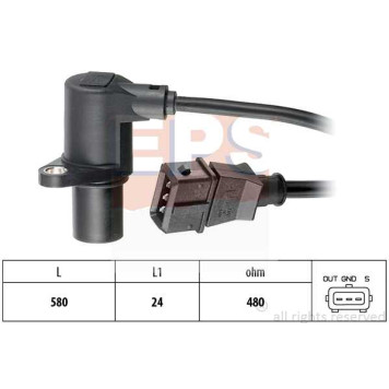 Датчик положения коленвала! Audi A4/A6, VW Passat 1.6-1.8T 95> <b>EPS 1953297</b>