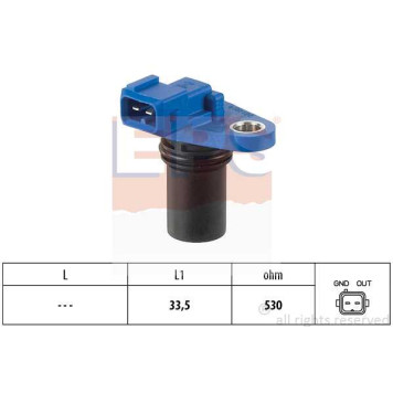 Датчик положения коленвала! L1=33.5mm Ford Fiesta 1.25i-1.6i/16V 95>/Fusion 1.4/1.6 02> <b>EPS 1953302</b>