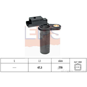 Датчик положения коленвала! Dacia Logan, Renault Clio/Laguna/Megane 1.5DCi 01> <b>EPS 1953538</b>