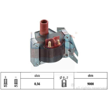 Катушка зажигания! MB W123/W126/W201/W124/W460 1.8-2.6 82-93 <b>EPS 1970180</b>