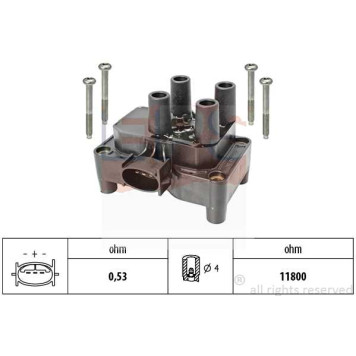 Катушка зажигания! Ford Escort/Fiesta/Focus/Mondeo, Mazda 121/2, подходит для VOLVO S40/V50 1.0-2.3i 95> <b>EPS 1970532</b>