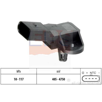 Датчик давления воздуха! Audi A3/A6, VW Golf V/Polo 1.4-3.2i 01> <b>EPS 1993090</b>