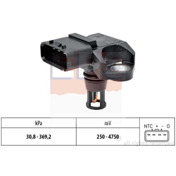 Датчик давления воздуха! Opel Astra/Corsa/Meriva/Zafira 1.7CDTI 03> <b>EPS 1993158</b>