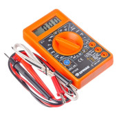 Мультитестер (мультиметр) цифровой Ермак DT-838 со звуковой прозвонкой и термопарой