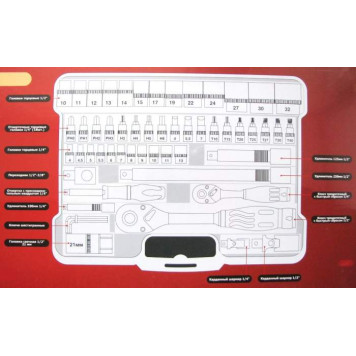 Набор профессионального инструмента ЕРМАК 56 предметов-1