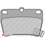 Задние тормозные колодки <b>EURO REPAR 1617265680</b>
