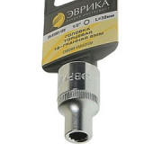 Головка  9мм 1/2" 12 гран. короткая ЭВРИКА ER-91302-12
