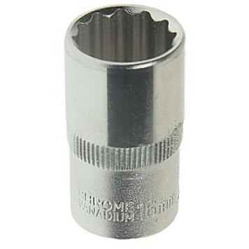 Головка 15мм 1/2" 12 гран. короткая ЭВРИКА ER-91308-12
