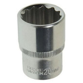 Головка 20мм 1/2" 12 гран. короткая ЭВРИКА ER-91313-12
