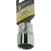 Головка 21мм 1/2" 12 гран. короткая ЭВРИКА ER-91314-12