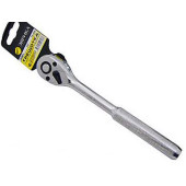 Трещотка 1/4" 72 зуба ЭВРИКА ER-91472 металлическая рифленая ручка