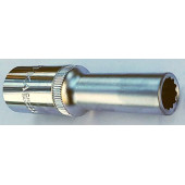 Головка  9мм 1/2" 12 гран. длинная ЭВРИКА ER-91502-12