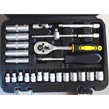 Набор инструментов 1/4" ЭВРИКА ER-TK2026 (6 гран., 26 предм.)-1