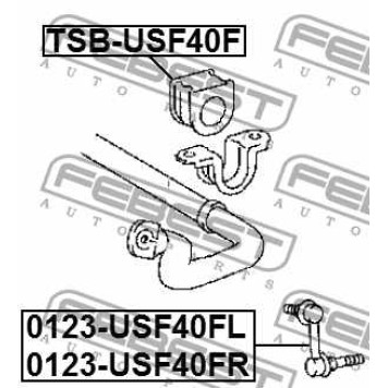 Тяга / стойка стабилизатора FEBEST 0123-USF40FR-3