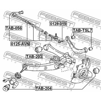 Рычаг независимой подвески колеса FEBEST 0125-AVN-3