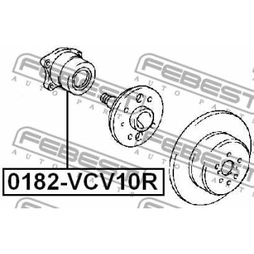 Ступица задняя комплект FEBEST 0182-VCV10R-1