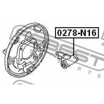 Колесный тормозной цилиндр FEBEST 0278-N16-3