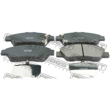 Колодки тормозные дисковые передний для HONDA CR-Z(ZF1), FREED, INSIGHT(ZE#), MOBILIO <b>FEBEST 0301-GEF</b>-2