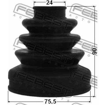 Пыльник приводного вала FEBEST 0415-C77A-1