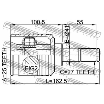 Осевой шарнир рулевой тяги FEBEST 0422-FB-1
