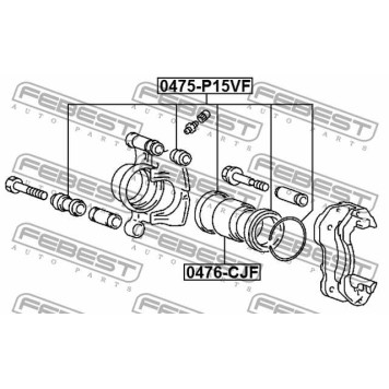 Ремкомплект тормозного суппорта FEBEST 0475-P15VF-3