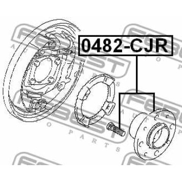 Ступица колеса FEBEST 0482-CJR-3