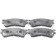 Колодки тормозные дисковые передний <b>FEBEST 0501-GFF</b>
