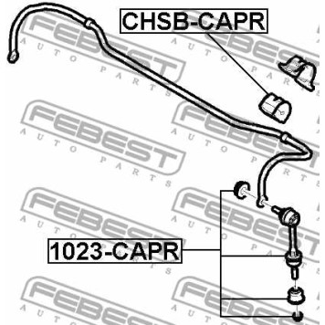 Тяга / стойка стабилизатора FEBEST 1023-CAPR-3