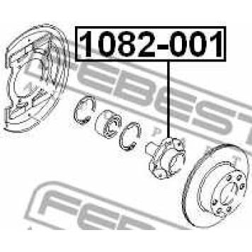 Ступица колеса FEBEST 1082-001-3