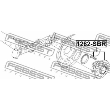 Ступица колеса FEBEST 1282-SBR-3