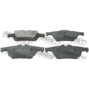 Колодки тормозные задние FORD FOCUS II CB4 2008-2011 <b>FEBEST 2101-CBSR</b>-1