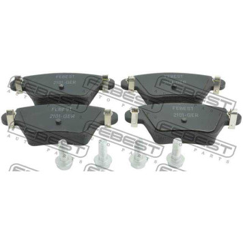 Колодки тормозные дисковые задний <b>FEBEST 2101-GER</b>-2
