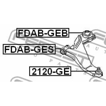 Несущий / направляющий шарнир FEBEST 2120-GE-3