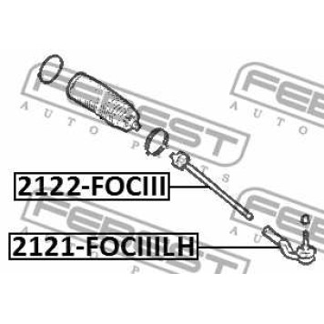 Тяга рулевая FORD FOCUS III CB8 2011-2014 <b>FEBEST 2122-FOCIII</b>-2