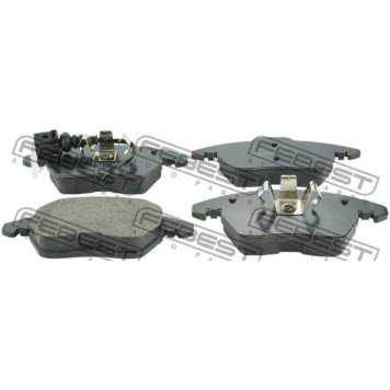 Колодки тормозные дисковые передний для AUDI A1, A3, TT / SKODA FABIA, OCTAVIA, RAPID, ROOMSTER, SUPERB, YETI / VW BEETLE, CADDY, CC, EOS, GOLF, JETTA, PASSAT, POLO, SCIROCCO, TOURAN <b>FEBEST 2301-362F</b>-2