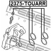 Ремкомплект задн суппорта AUDI Q7, VW TOUAREG <b>FEBEST 2375-TOUARR</b>