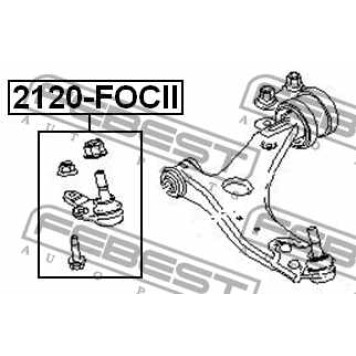 Осевой шарнир рулевой тяги FEBEST 2422-LOG-1