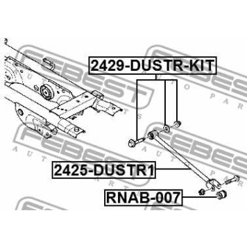 Болт с эксцентриком RENAULT DUSTER <b>FEBEST 2429-DUSTR-KIT</b>-1