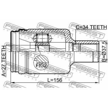 Ступица колеса FEBEST 2482-SIA44R-1