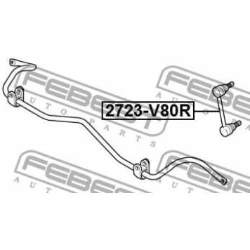 Тяга стабилизатора задняя подходит для VOLVO XC90 2003-2014 <b>FEBEST 2723-S80R</b>-1