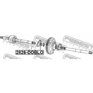Трипоид FIAT GRANDE PUNTO, DOBLO 2005-2010 <b>FEBEST 2816-DOBLO</b>-1
